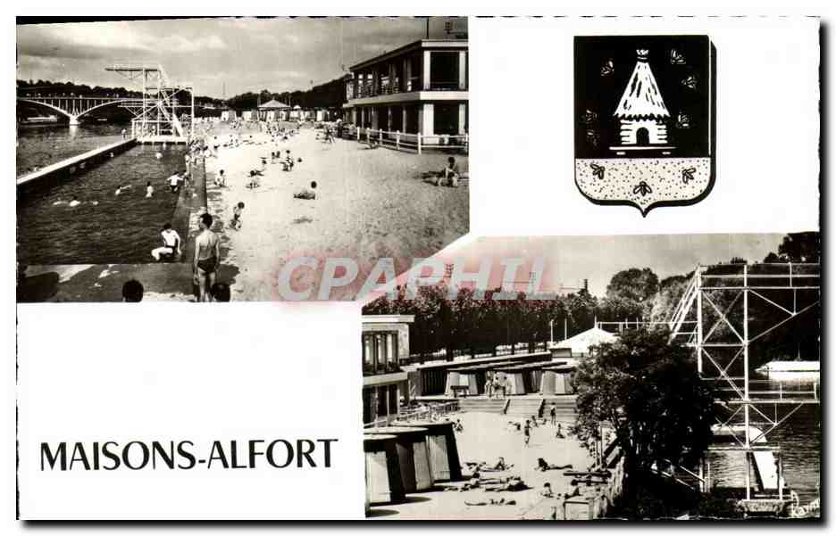 CPM Maisons Alfort La piscine Abeilles Abeille Ruche