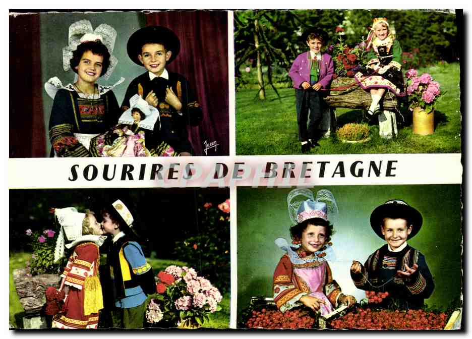CPM La Bretagne Costumes de Fouesnant Plougastel Daoulas et Pont Aven