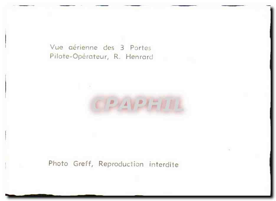CPM Etretat Vue aerienne des 3 Portes  — Rückseite