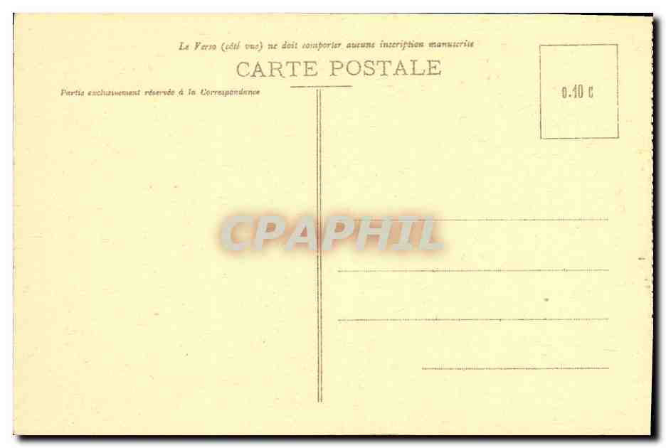 CPA Montpellier Hotel St Come Facde Gd Rue — Back