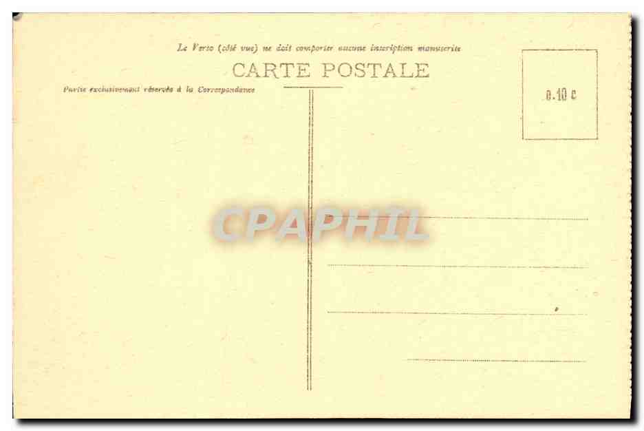 CPA Montpellier Hotel St Come Cabinet du secretaire general de la Xeme region Economique — Rückseite