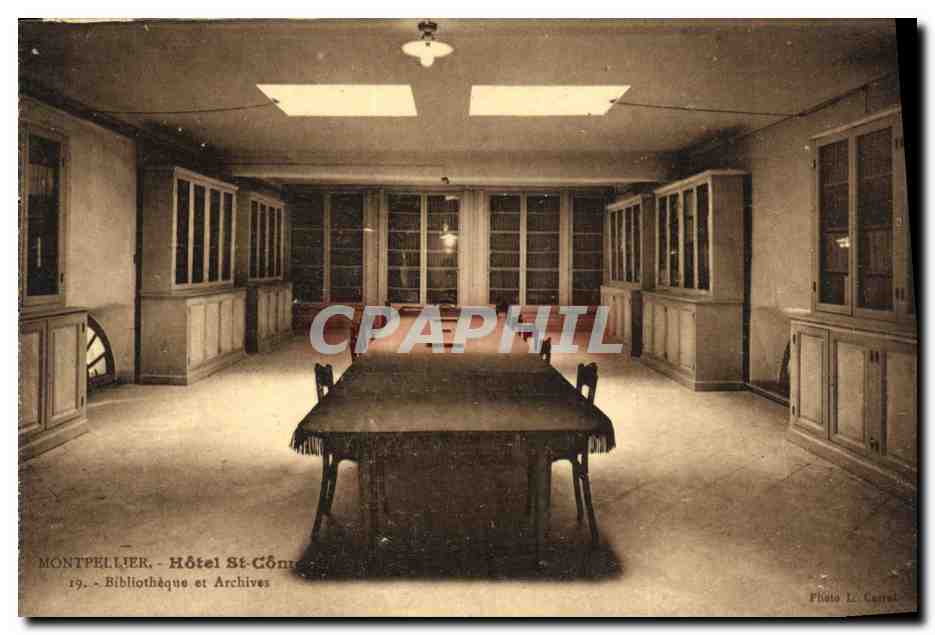 CPA Montpellier Hotel St Come Bibliotheque et archives