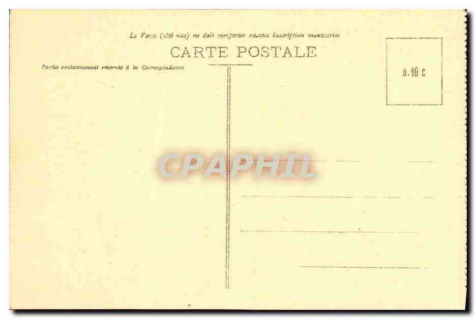 CPA Montpellier Hotel St Come Vestibule — Rückseite