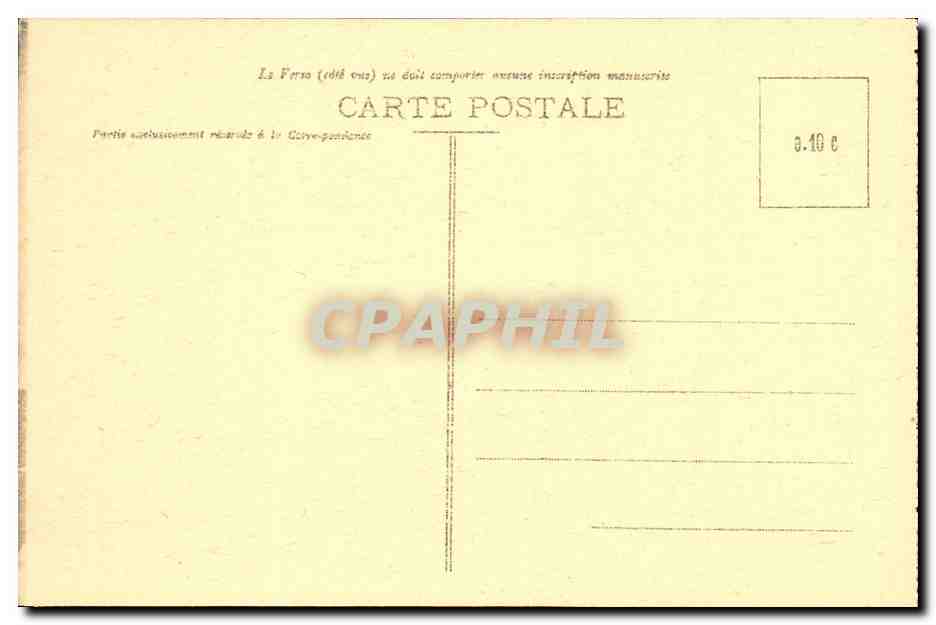 CPA Montpellier Hotel St Come Bureau du Secretariat de la Chambre de Commerce  — Verso