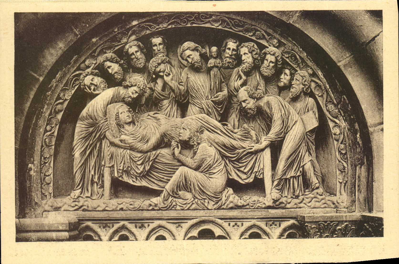 Cathédrale de Strasbourg — La mort de la Vierge — Felix Lathy éditeur, Strasbourg