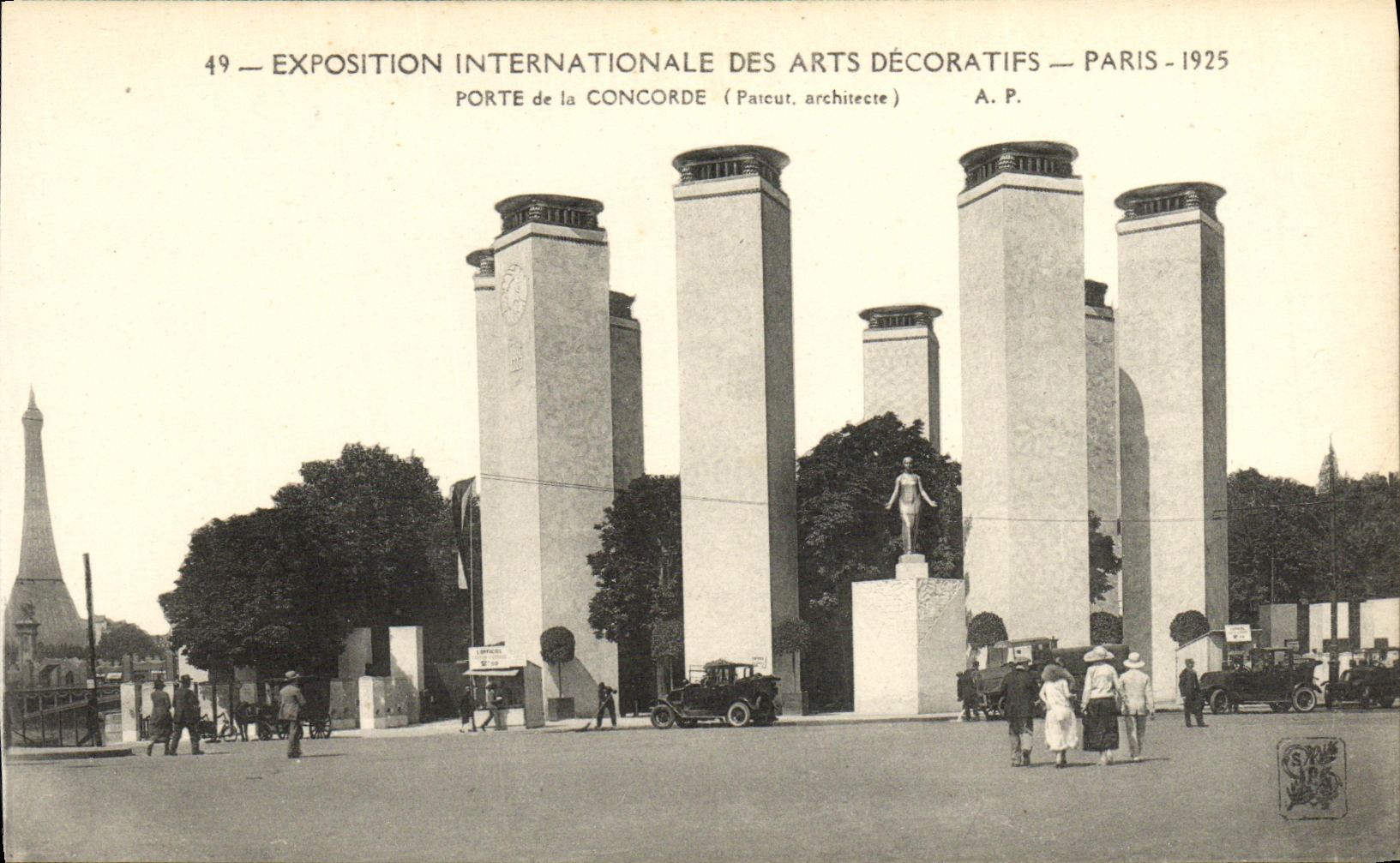 Puerta de la Concordia — Exposición Internacional de Artes Decorativas — París 1925 — Parcuc, arquitecto