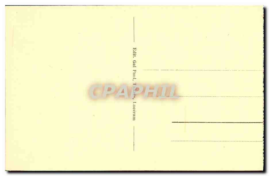 CPA Luceram Tresor de l Eglise Ste Rosalle don des Barralis — Rückseite