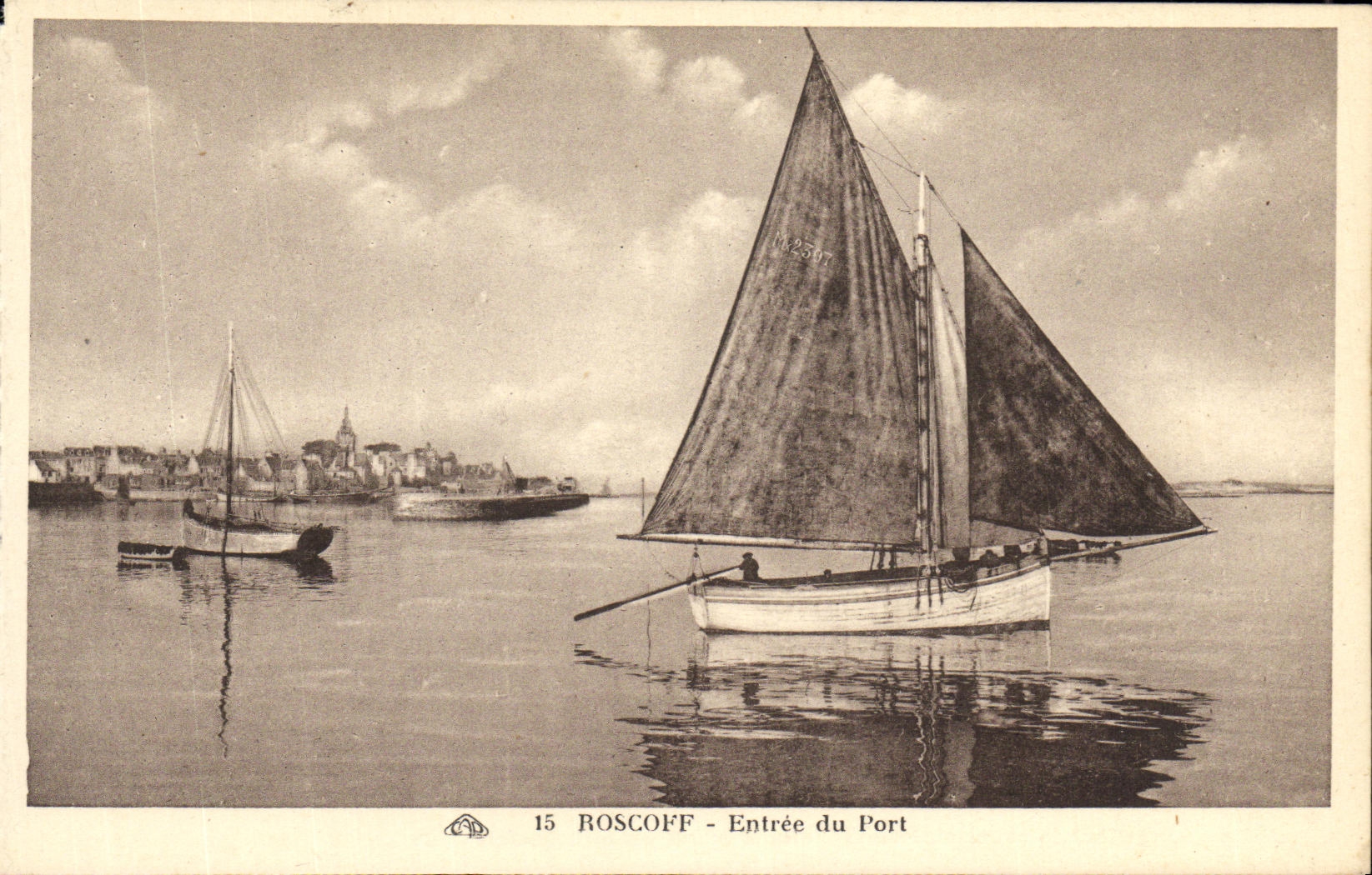 CPA Roscoff Entree du Port Bateau