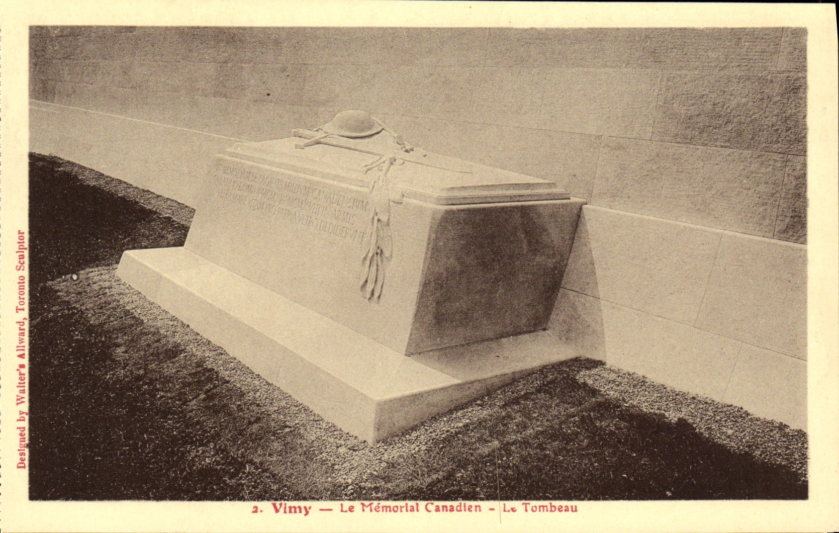 Vimy — Le Mémorial Canadien — Le Tombeau — Designed by Walter Allward, Toronto Sculptor