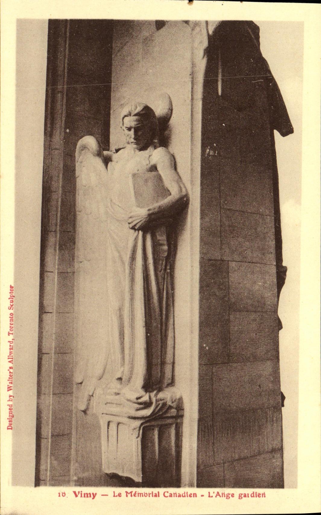 Vimy — Le Mémorial Canadien — L'Ange gardien — Sculpture de Walter Allward, Toronto
