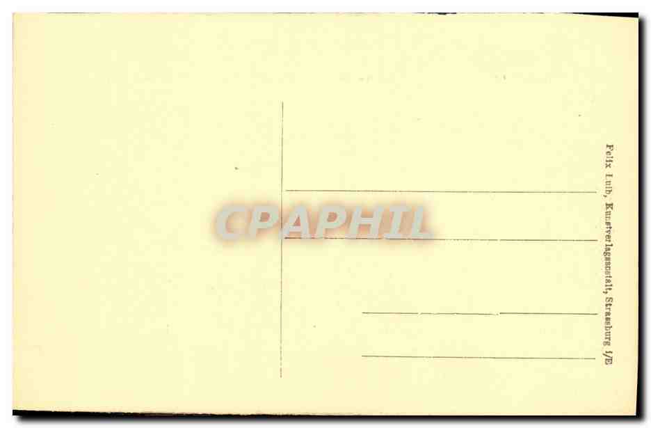 CPA Strassburg Universite — Verso