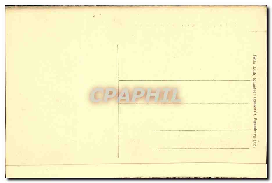 CPA Strassburg Kaiser Wilhelm l Denkmal — Verso