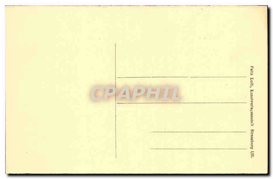 CPA Strassburg Kaiser Wilhelm l Denkmal — Verso