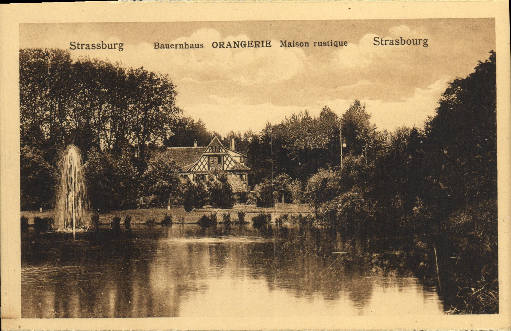 CPA Strassburg Maison rustique orangerie