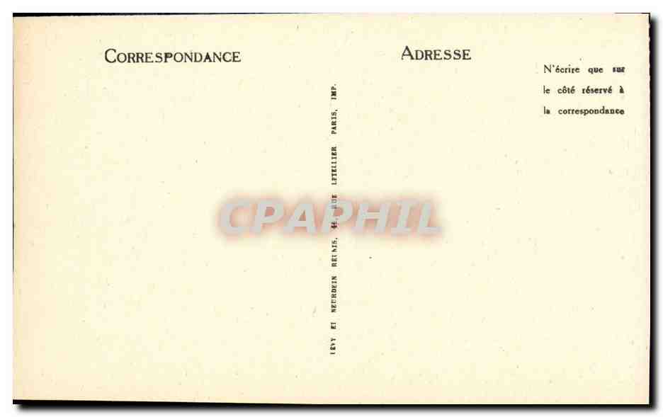 CPA Cour de la Conciergerie Paris  — Rückseite