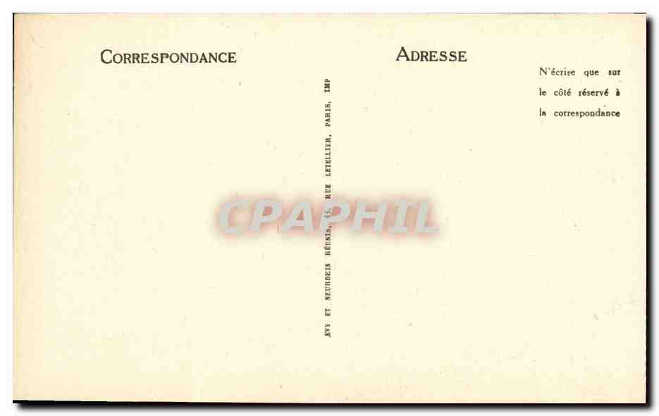 CPA La Conciergerie La Salle Saint Louis Paris — Rückseite