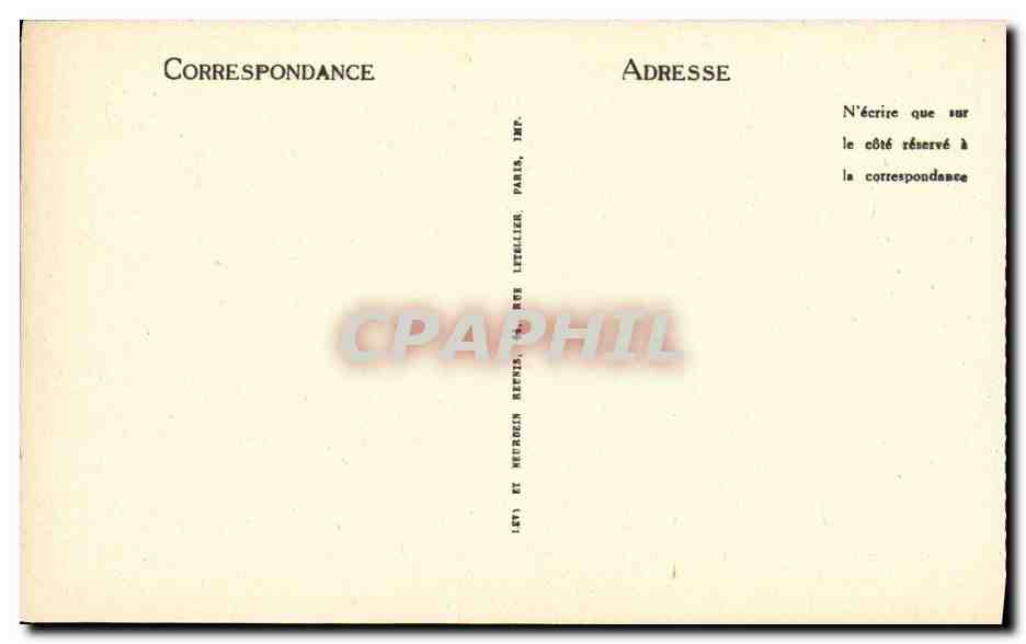 CPA Paris La Conciergerie Cachot ou fut enfermee Marie Antoinette — Rückseite