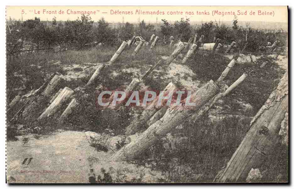 Difese tedesche contro i nostri carri armati — Magenta Sud di Beine