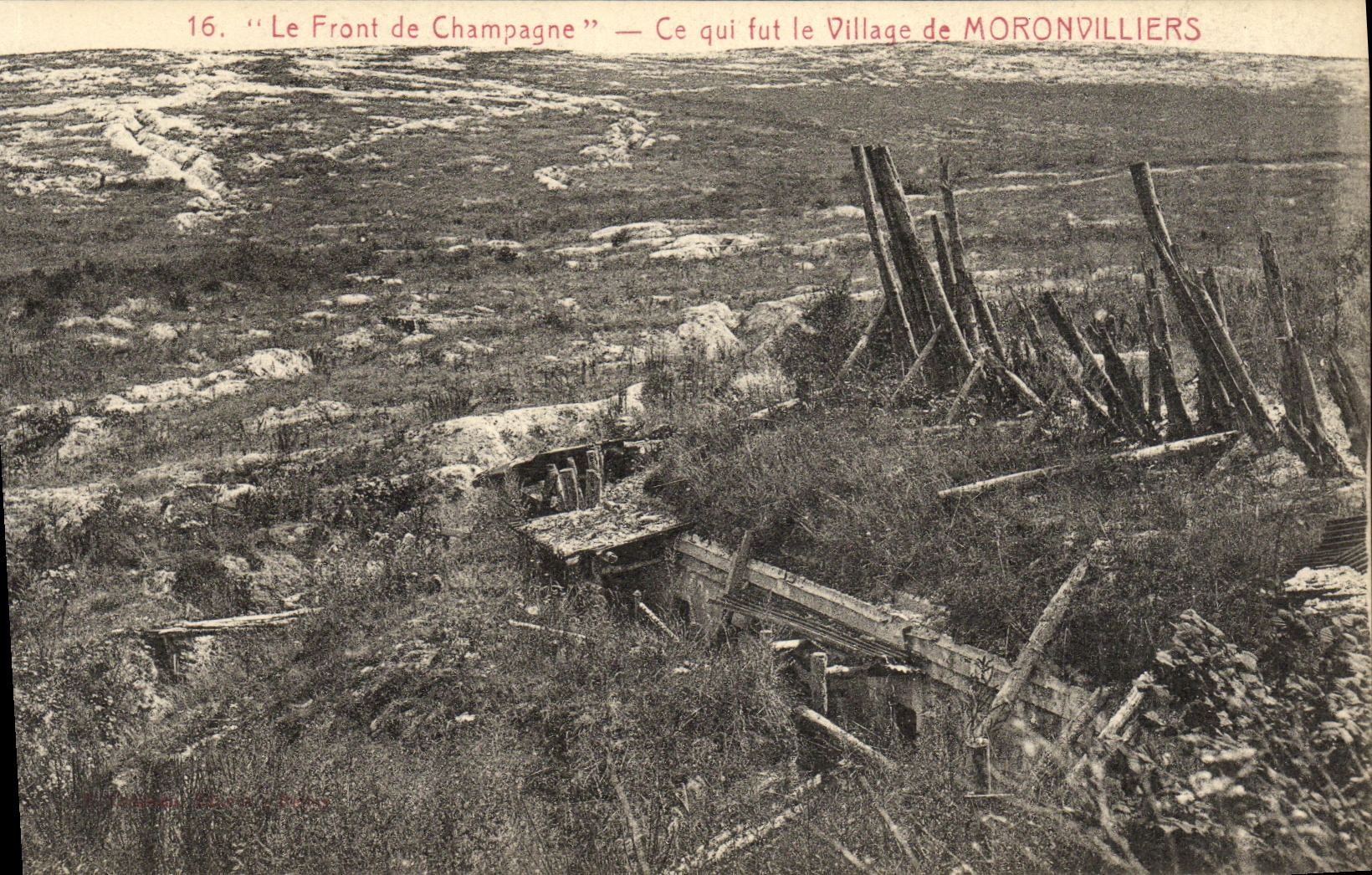 Le Front de Champagne — Ce qui fut le Village de MORONVILLIERS
