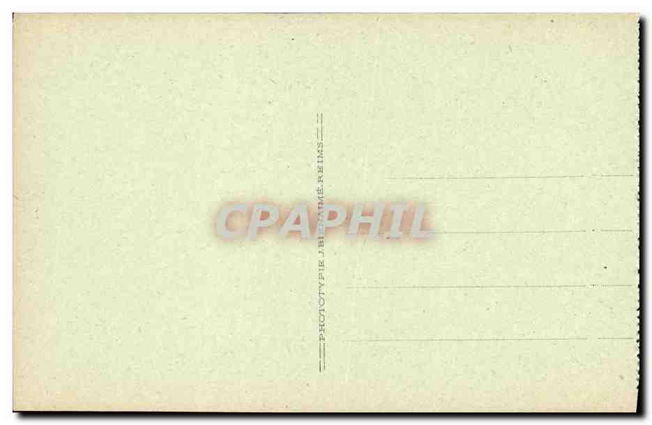 CPA Le Front de Champagne Massif de Moronvilliers Pentes Sud du Casque  — Rückseite