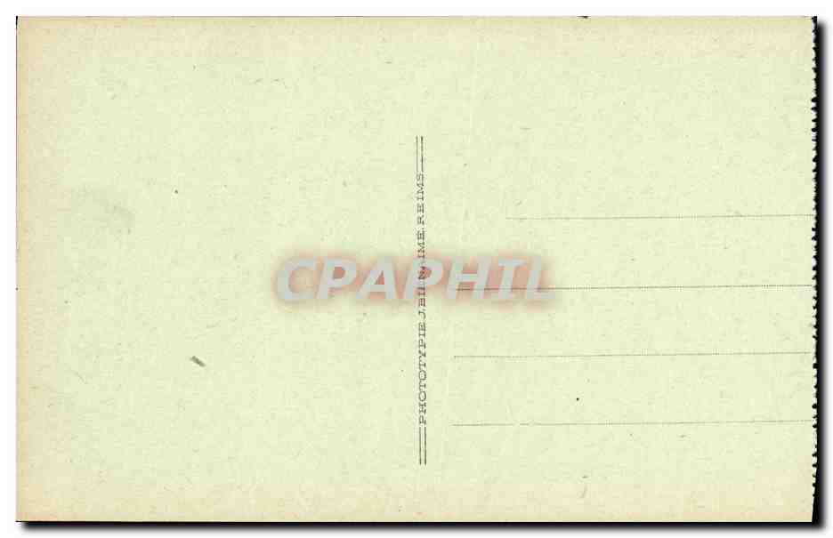 Le Front de Champagne — Le Mont Blond et le Mont Haut pris du Cornillet — Phototypie J. H. Reims — Reverso