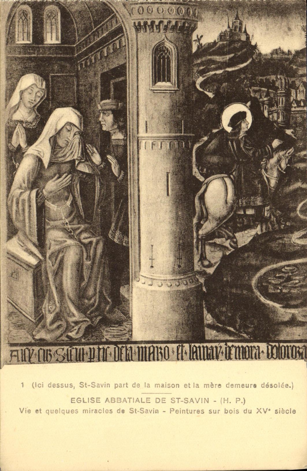 Église abbatiale de St-Savin — Peintures sur bois du XVᵉ siècle