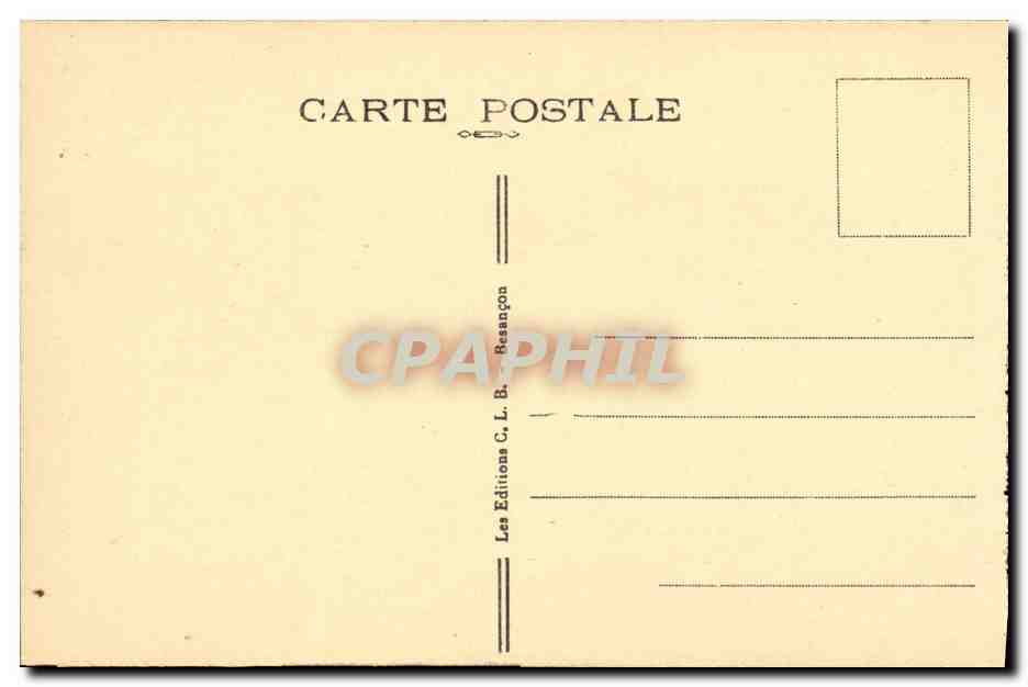 CPA Besancon les Bains Vallee pittoresque de Casamene Le Doubs L ile Malpas La citadelle et route de Lyon — Rückseite