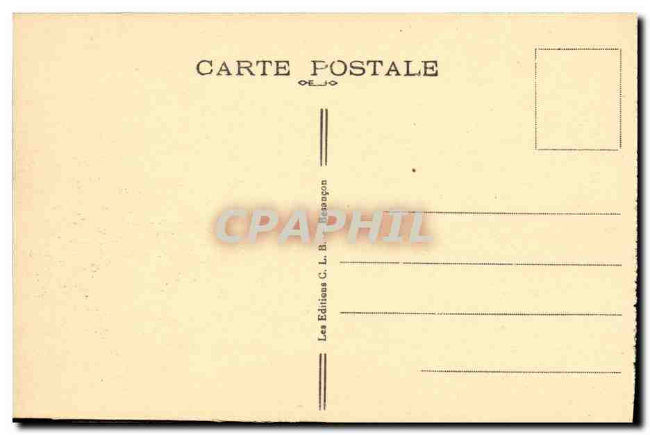 BESANÇON-les-Bains — Basilique de Saint-Ferjeux — Éditeur C.L.B. n°156 — Reverso