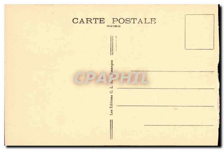 Besançon-les-Bains — Porte Taillée — Éditeur C. L. Besançon, n° 54 — Rückseite