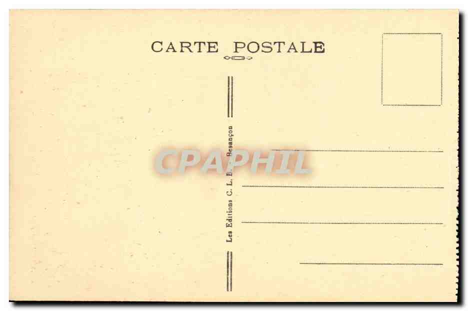 Casino et Établissement Thermal des Bains Salins de la Mouillière — Besançon-les-Bains — Éditions C. L. Éd. Besançon — Verso