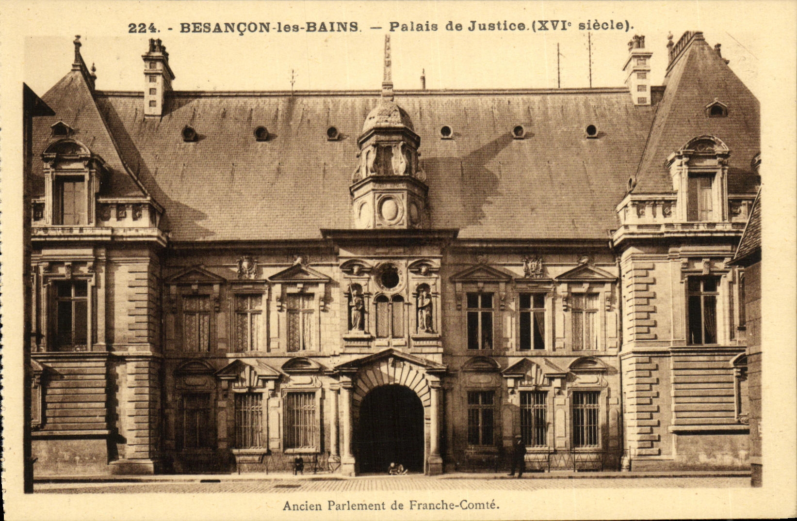 CPA Besancon les Bains Palais de Justice Ancien parlement de Franche Comte
