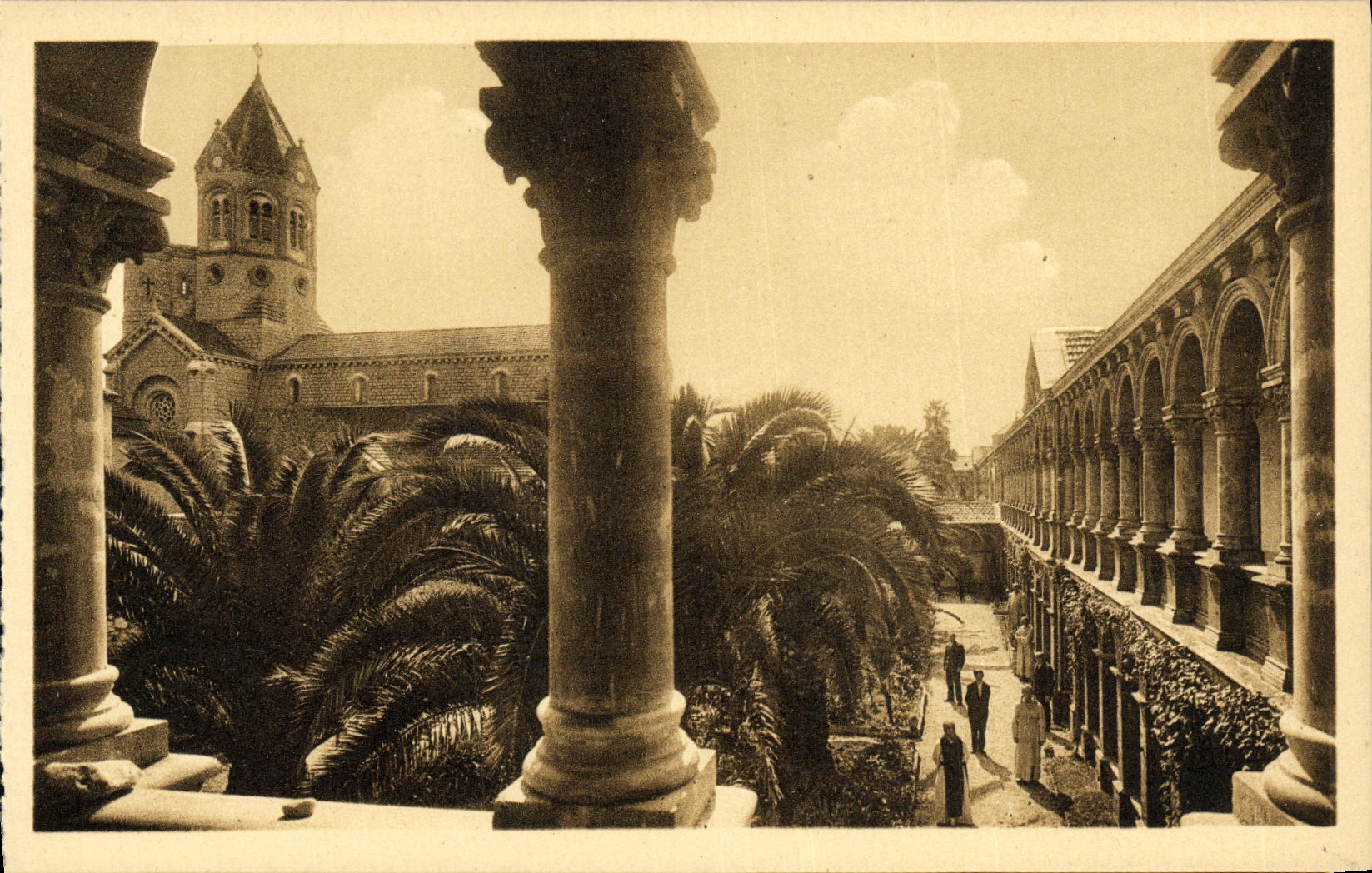 CPA Ile Saint Honorat Monastere Jardin du noviciat