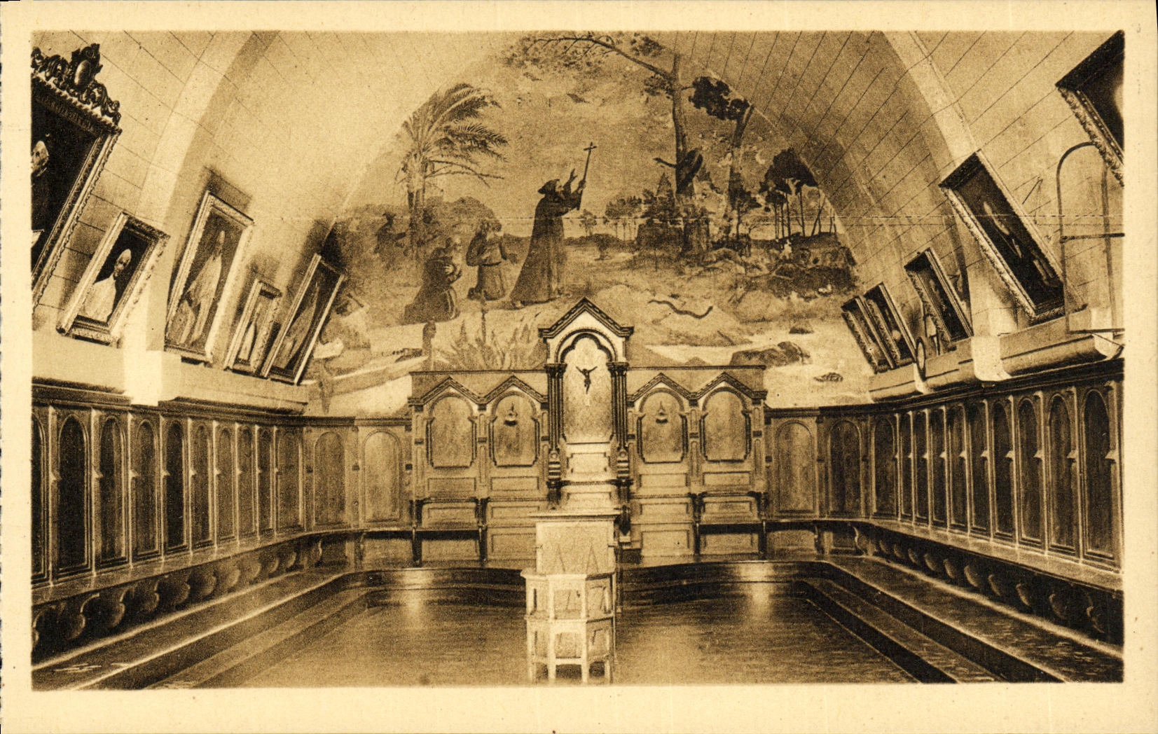 CPA Ile Saint Honorat Monastere Salle du Chapitre