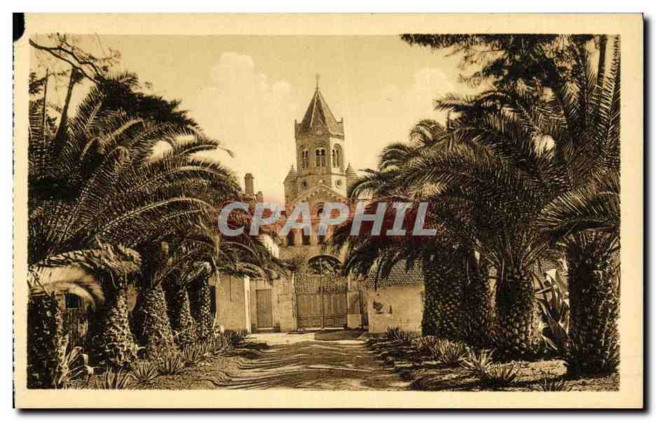 CPA Ile Saint Honorat Monastere Entree du Monastere
