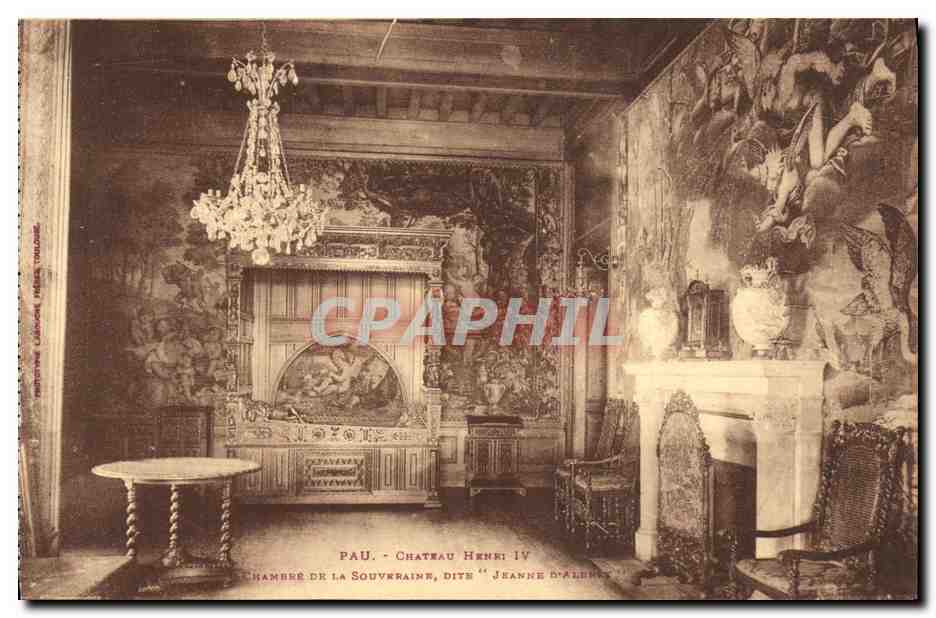 CPA Pau Chateau Henri IV Chambre de la souveraine dite Jeanne d Albert