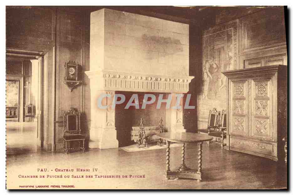 CPA Pau Chateau Henri IV Chambe De Psyche ou Salle des tapisseries de Psyche