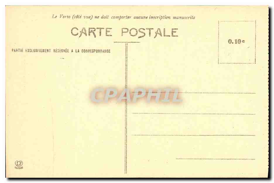 CPA Pau Chateau Henri IV Cabinet du souverain — Verso