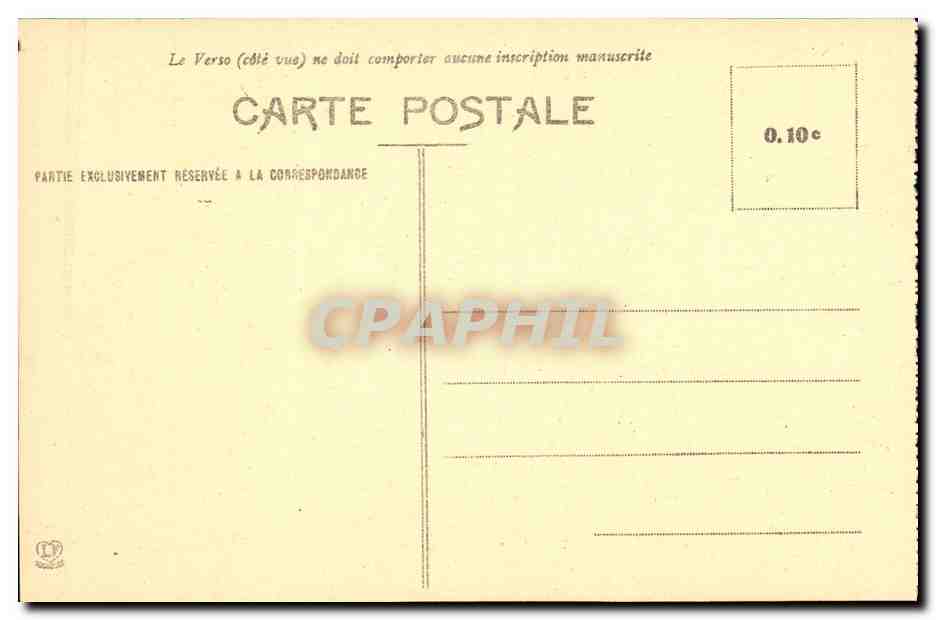 CPA Pau Chateau Henri IV Salle Des Gardes — Verso