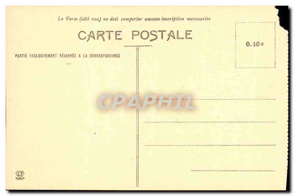 Pau - Château Henri IV - Salon d'Attente — Phototypie Labouché Frères, Toulouse — Verso