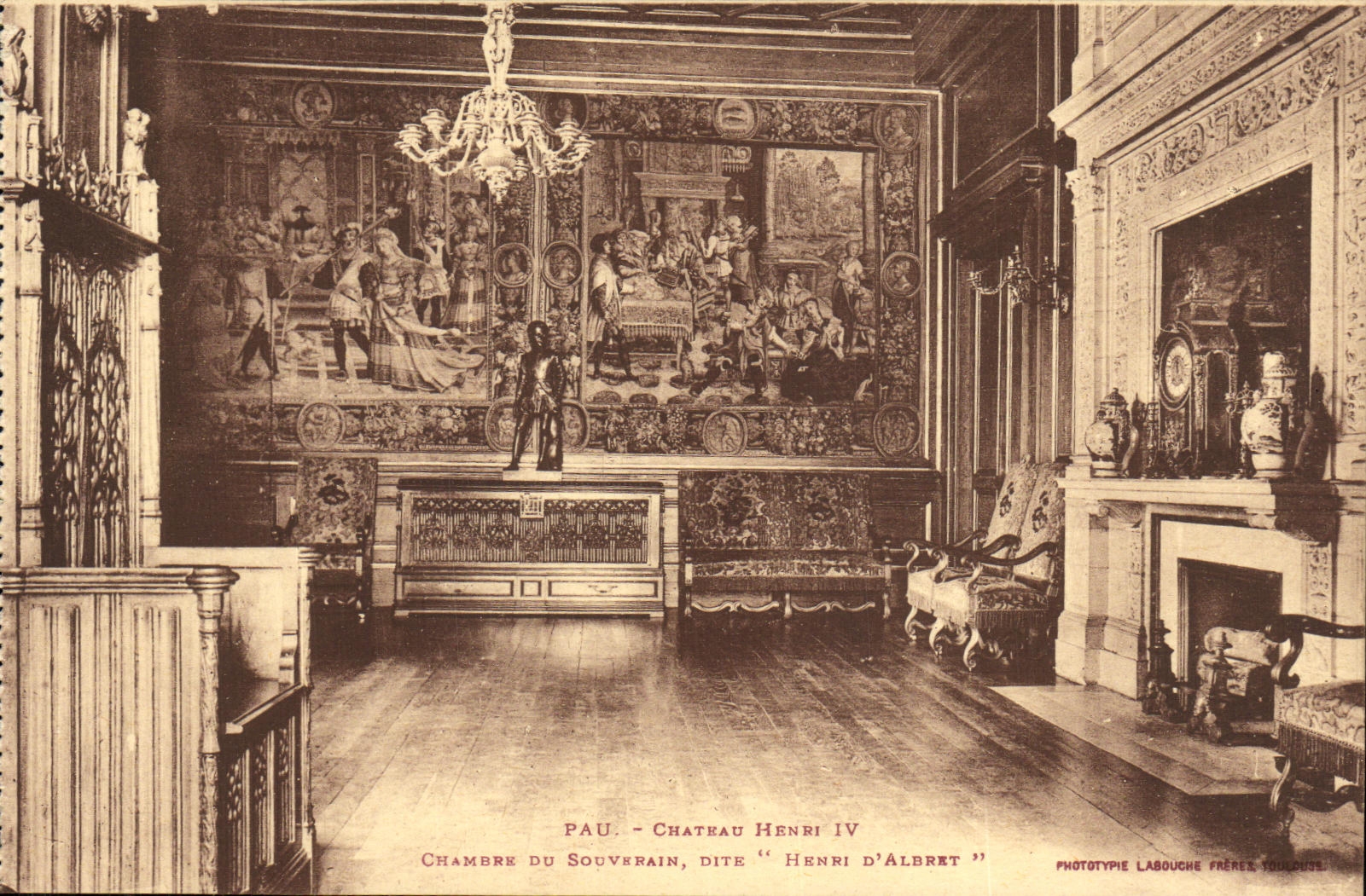 Pau - Château Henri IV - Chambre du Souverain dite 'Henri d'Albret'