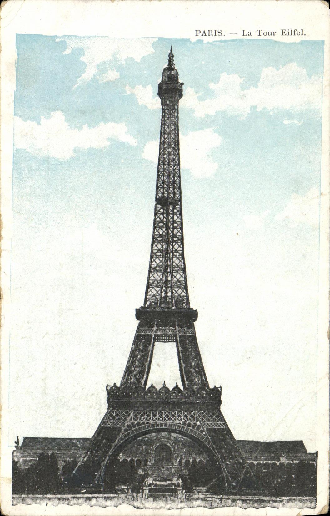 CPA Paris Tour Eiffel Grande roue et cole militaire