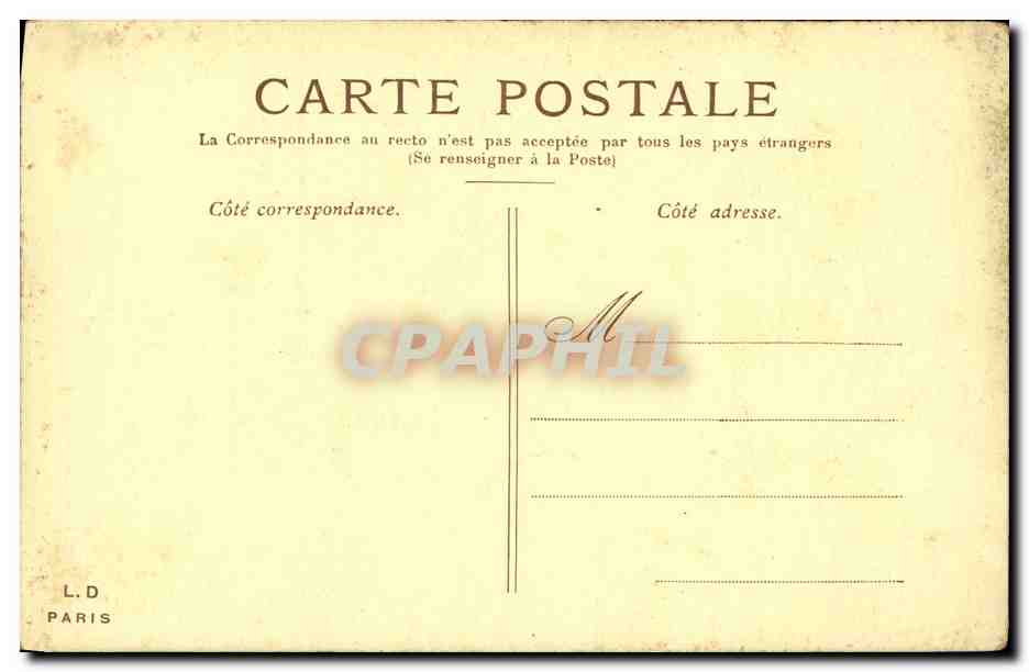 CPA Paris Tour Eiffel Peniche — Rückseite