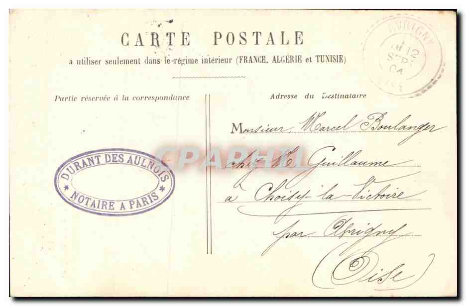 CPA Paris Obellsque de Louqsor — Rückseite