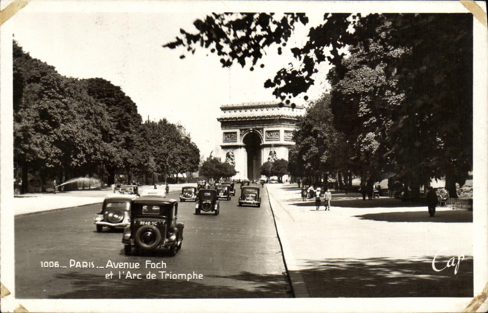 CPA Paris Avenue Foch et l arc de triomphe