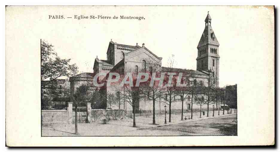 CPA Paris Eglise St Pierre de Montrouge