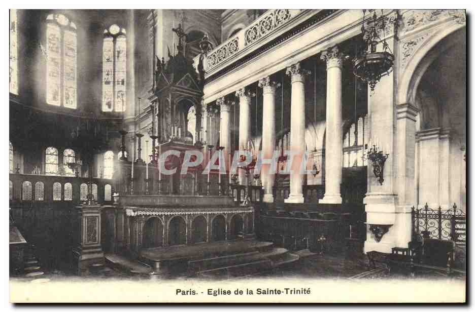 CPA Paris Eglise de la Sainte Trinite 