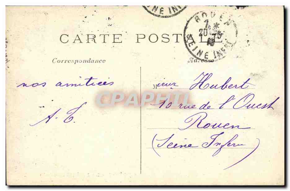 CPA Paris de St Etienne du Mont Oeuvre de Biart — Verso