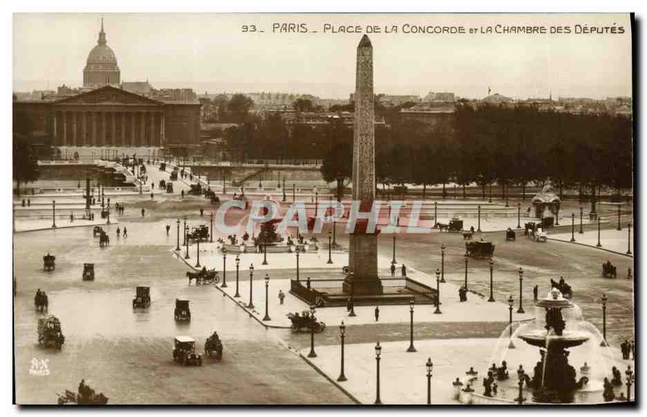 CPA Paris Place De La Concorde La Chambre Des deputes