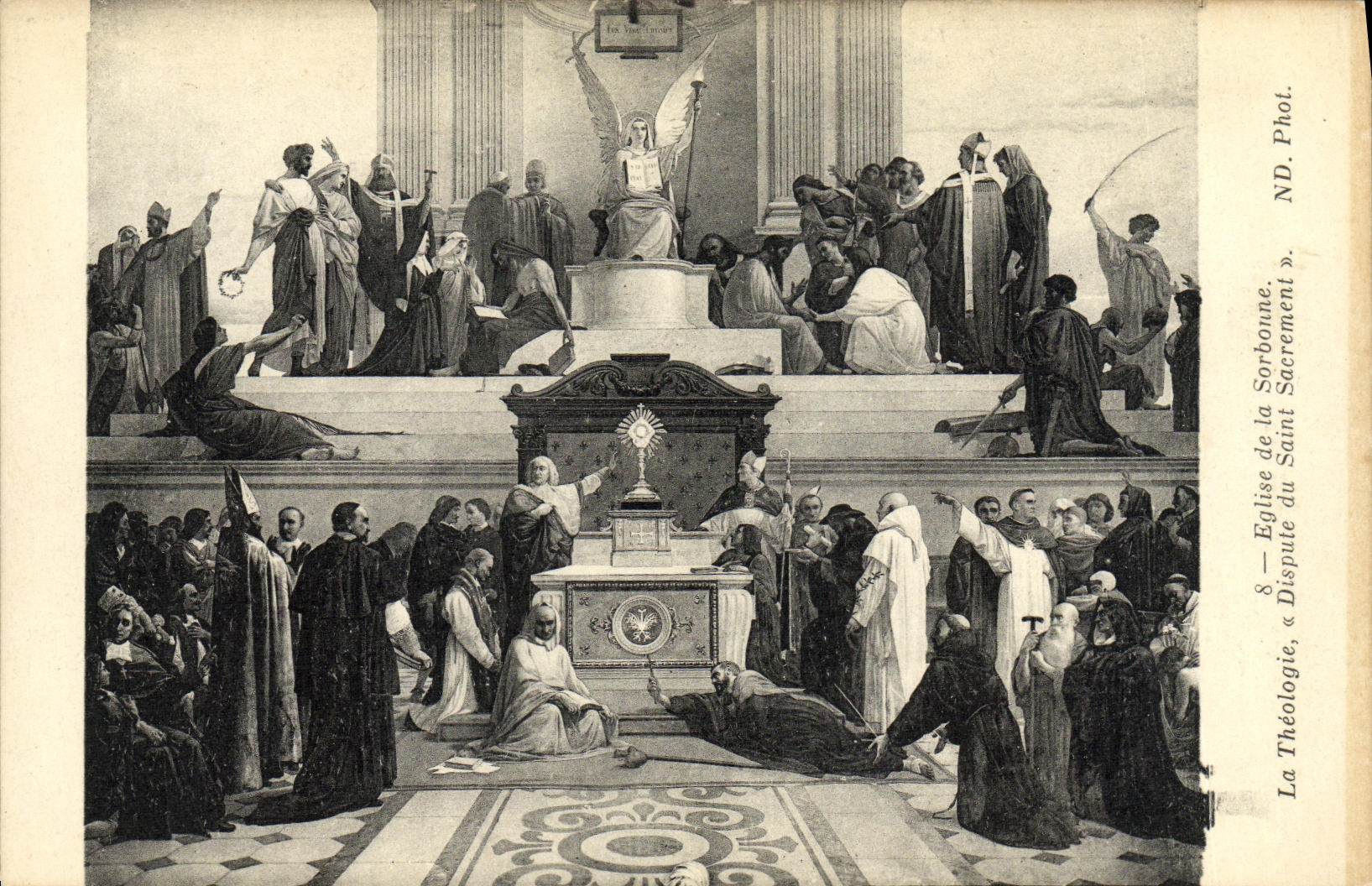 CPA Paris Eglise de la Sorbonne La theologie Dispute du Saint Sacrement 