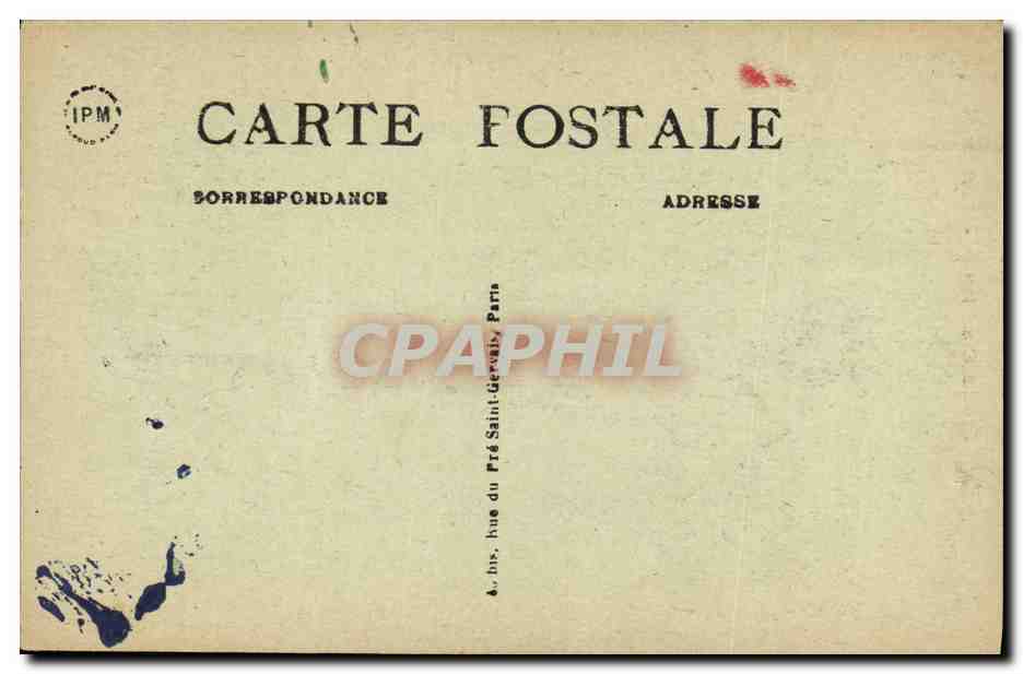 CPA Paris Jardin des Plantes Chimpanze Singe Zoo — Rückseite